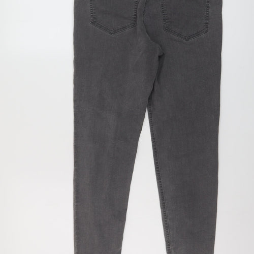 Marks and Spencer Womens Grey Cotton Jegging Jeans Size 12 L25 in Regular