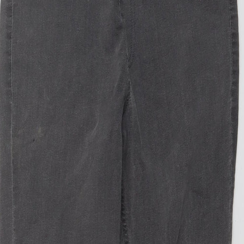 Marks and Spencer Womens Grey Cotton Jegging Jeans Size 12 L25 in Regular