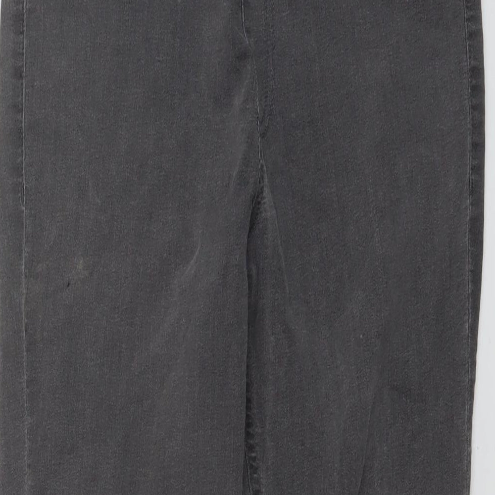 Marks and Spencer Womens Grey Cotton Jegging Jeans Size 12 L25 in Regular