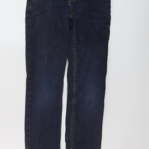 TU Boys Blue Cotton Straight Jeans Size 9 Months Regular Button