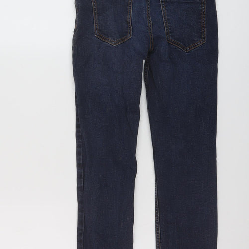 TU Boys Blue Cotton Straight Jeans Size 9 Months Regular Button