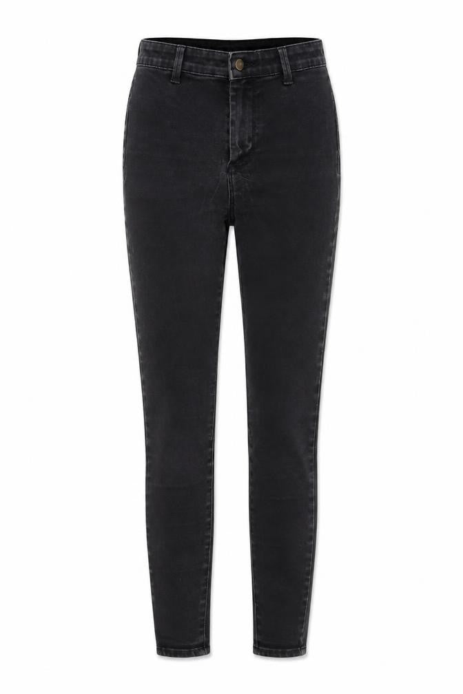 Denim & Co. Womens Grey Cotton Skinny Jeans Size 8 L26 in Regular Button
