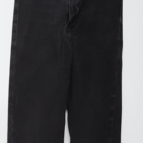 Denim & Co. Womens Grey Cotton Skinny Jeans Size 8 L26 in Regular Button