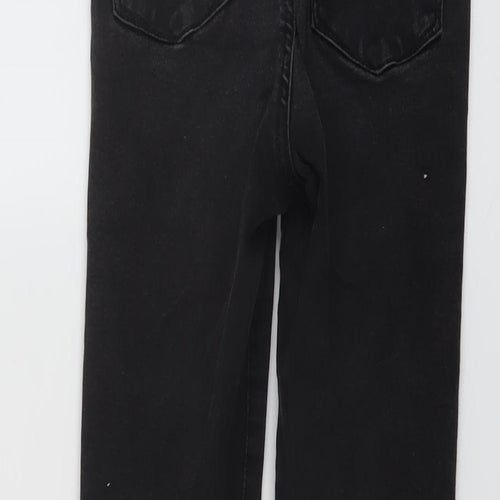 Denim & Co. Womens Grey Cotton Skinny Jeans Size 8 L26 in Regular Button
