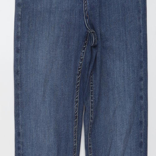 Topshop Womens Blue Cotton Skinny Jeans Size 26 in L25 in Regular Button