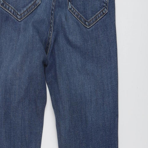 Topshop Womens Blue Cotton Skinny Jeans Size 26 in L25 in Regular Button
