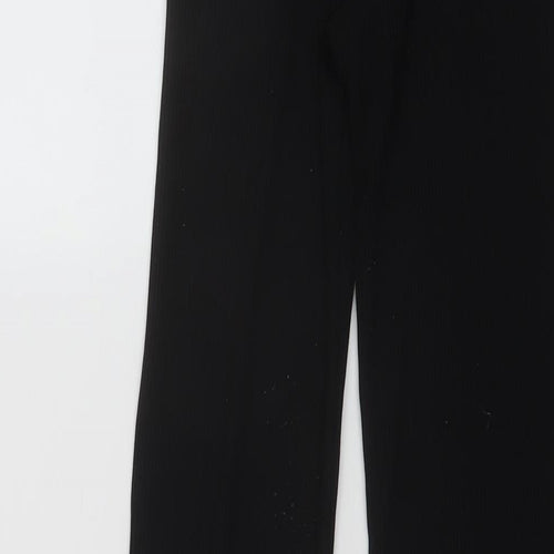 J&M Womens Black Polyester Trousers Size S L30 in Regular