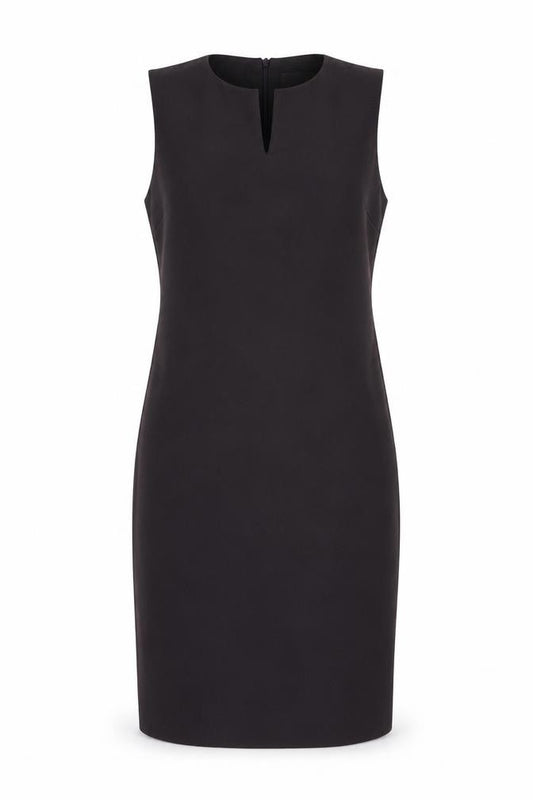 Front view of Wallis women’s purple polyester sheath, size UK 10, v-neck zip