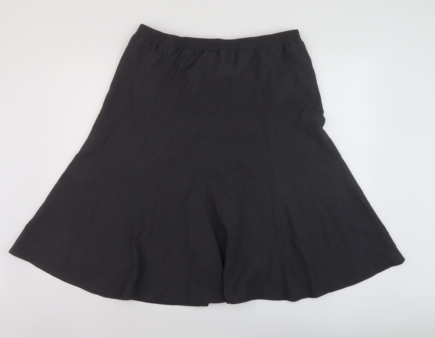 B. Women Womens Grey Polyester A-Line Skirt Size 20