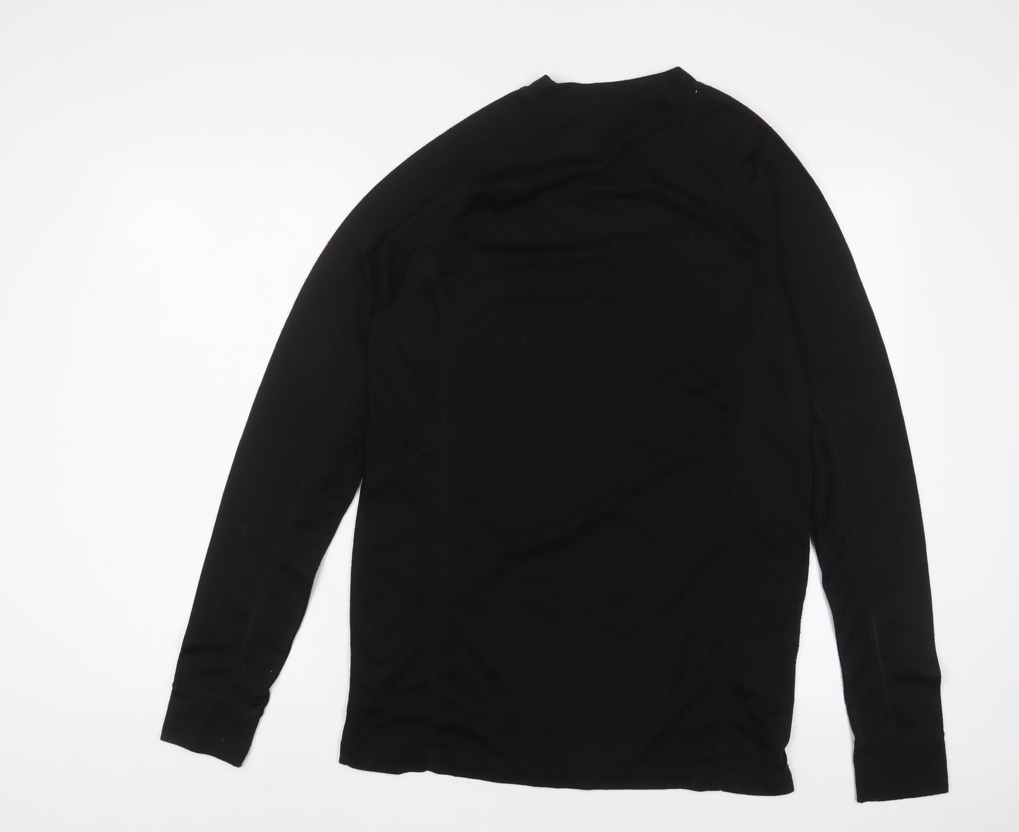 Champion Mens Black Polyester Basic Casual Size M Crew Neck Pullover - Thermal