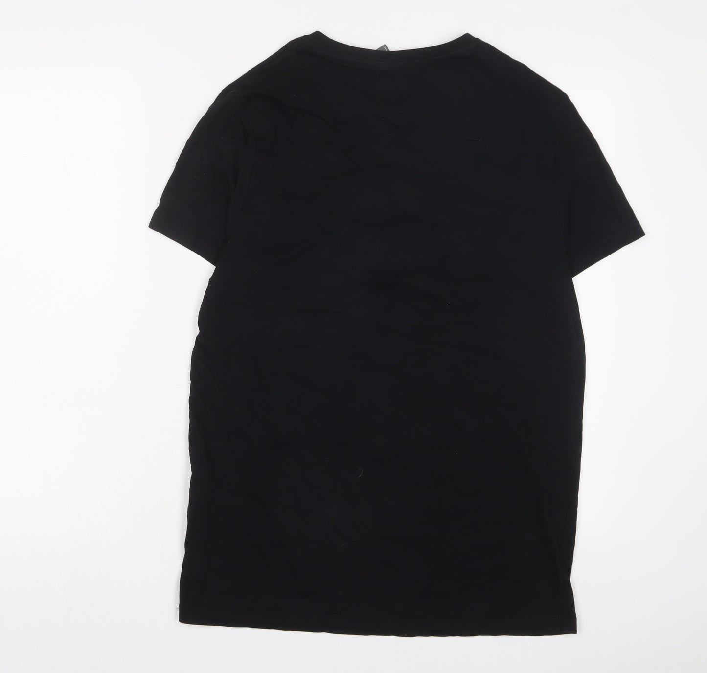 ASOS Mens Black Cotton T-Shirt Size M Crew Neck
