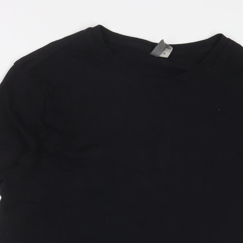 ASOS Mens Black Cotton T-Shirt Size M Crew Neck