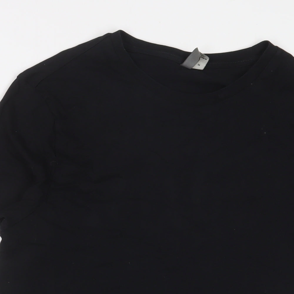 ASOS Mens Black Cotton T-Shirt Size M Crew Neck