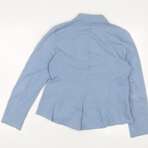 Tesini Womens Blue Jacket Size 16 Hook & Eye