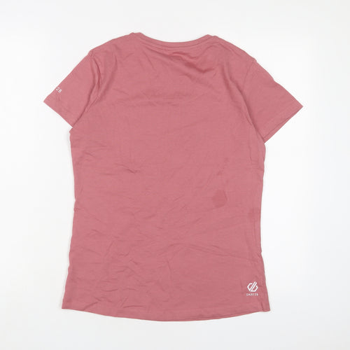 Dare 2B Womens Pink Cotton Basic T-Shirt Size 10 Crew Neck
