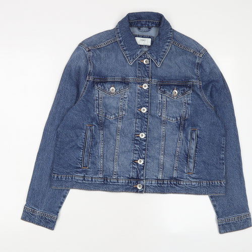 Marks and Spencer Womens Blue Jacket Size 18 Button