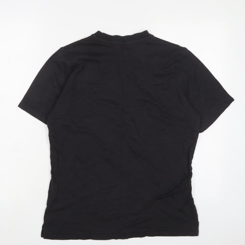 TCM Mens Black Cotton T-Shirt Size S Crew Neck