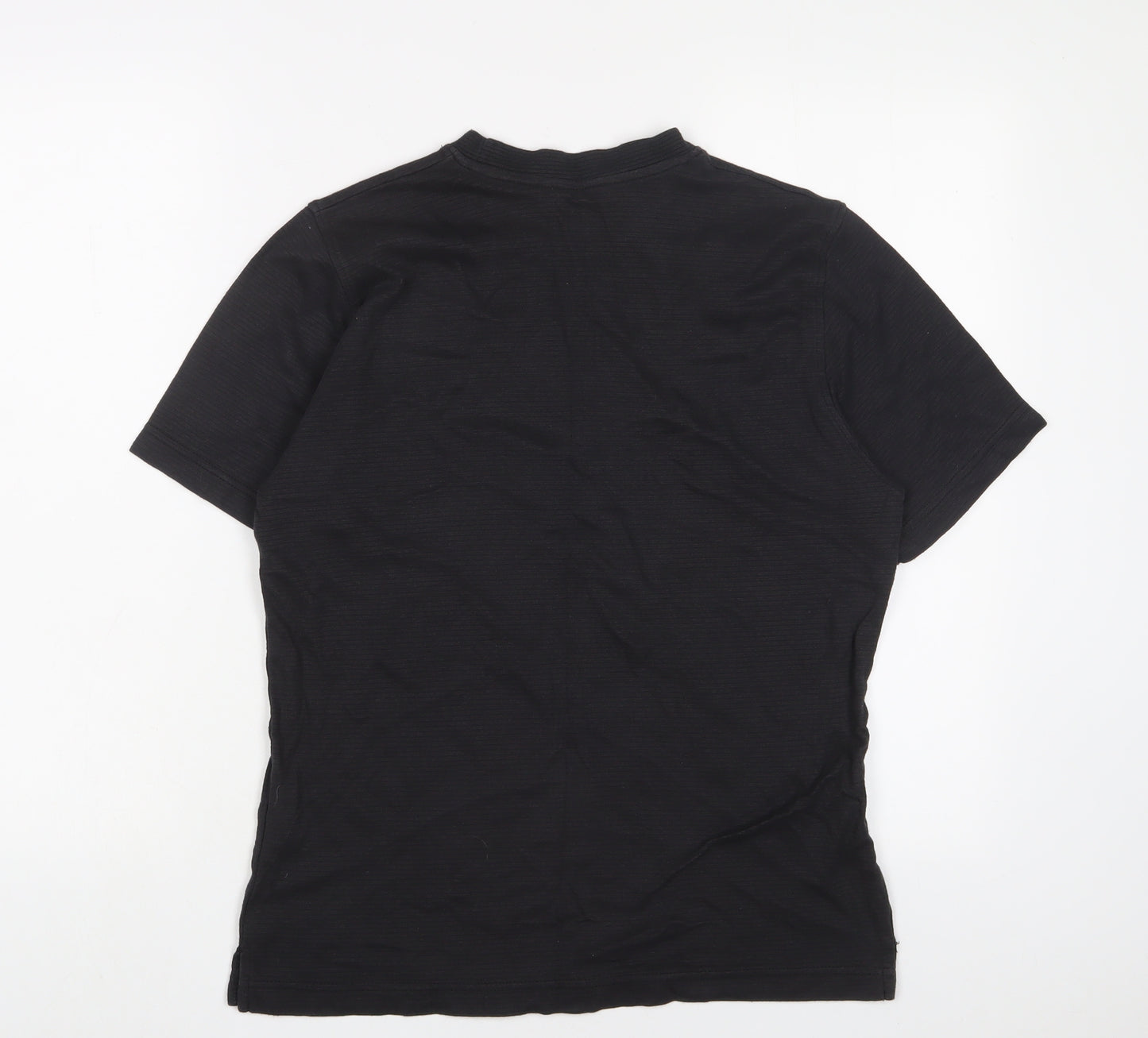 TCM Mens Black Cotton T-Shirt Size S Crew Neck