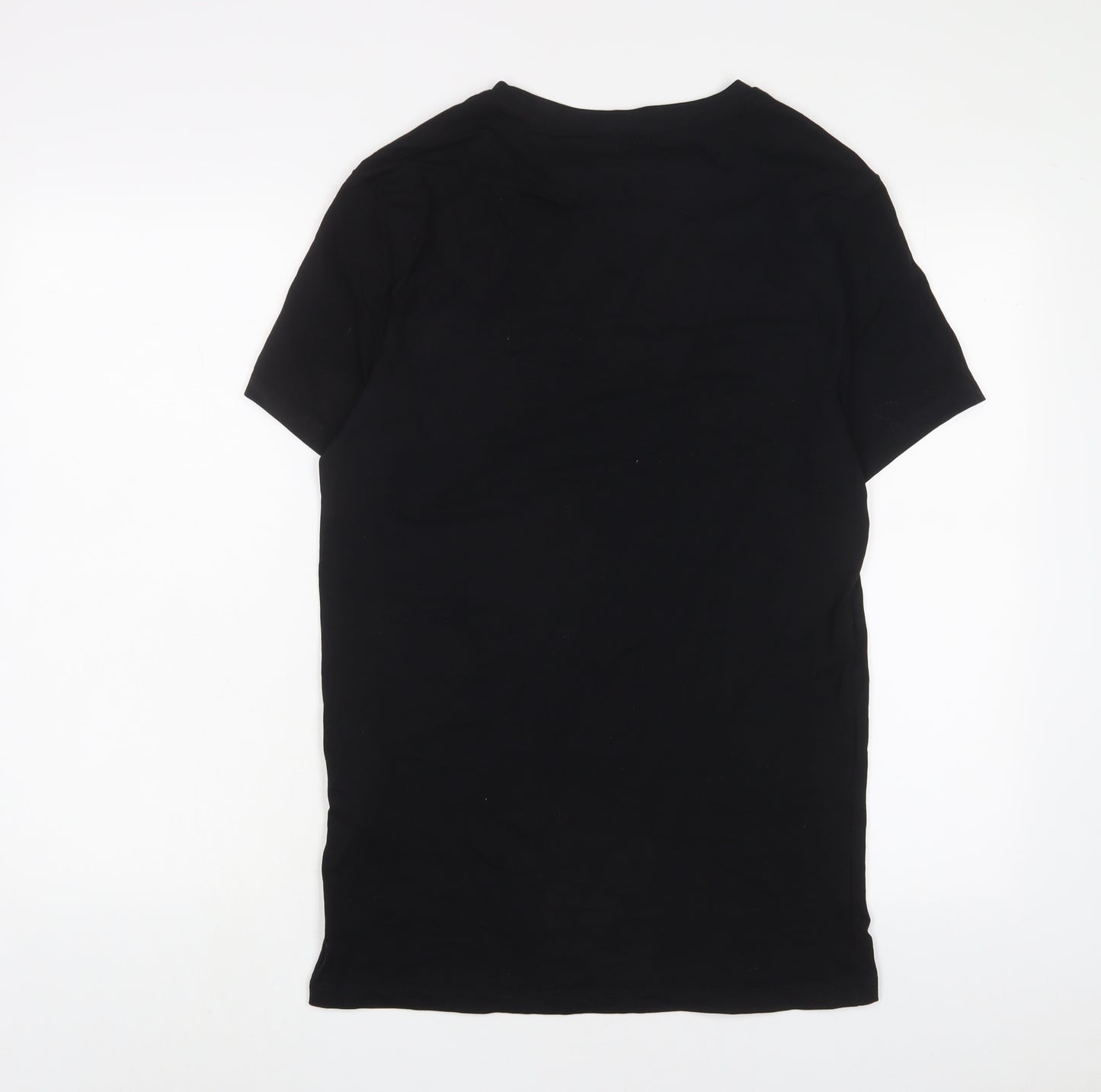 ASOS Mens Black Cotton T-Shirt Size L Crew Neck