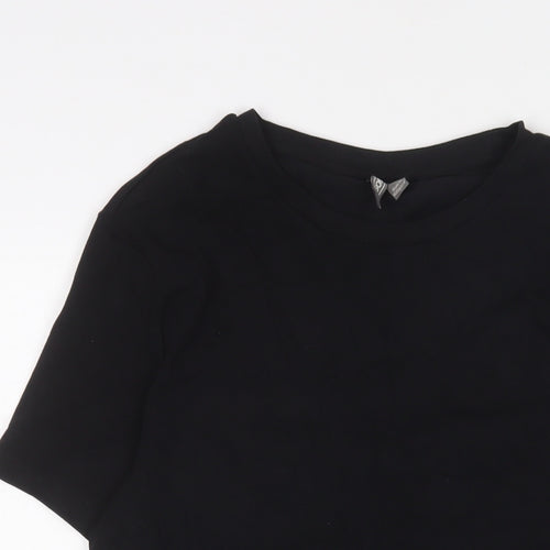 ASOS Mens Black Cotton T-Shirt Size L Crew Neck
