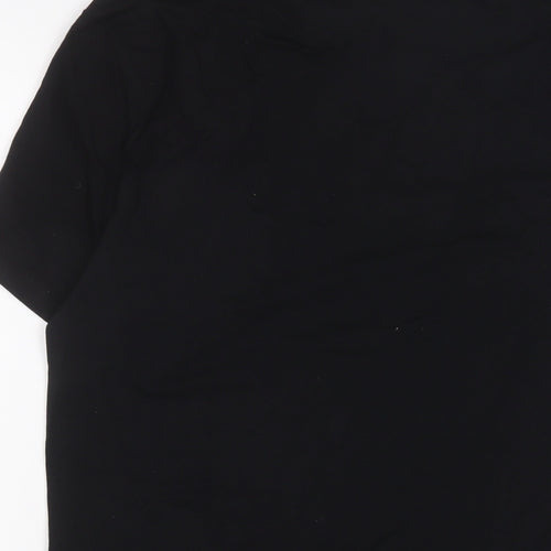 ASOS Mens Black Cotton T-Shirt Size L Crew Neck