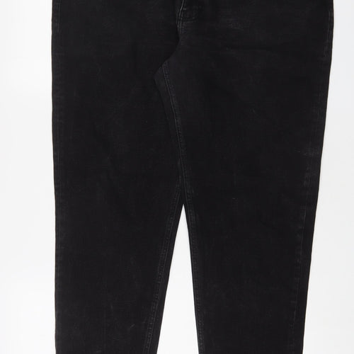 ASOS Mens Black Cotton Tapered Jeans Size 42 in L32 in Regular Zip