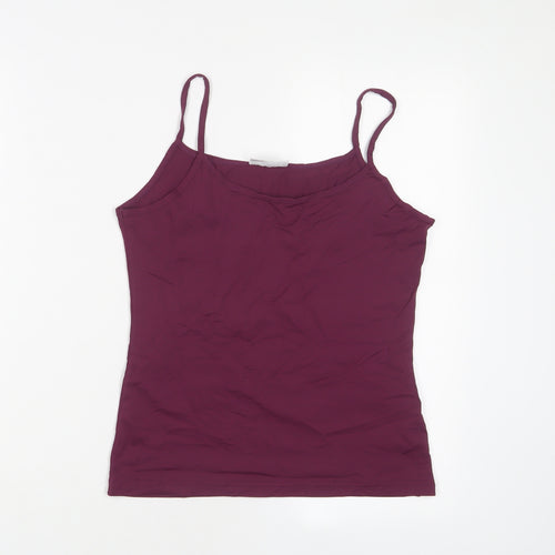Yessica Womens Purple Nylon Camisole Tank Size M Scoop Neck