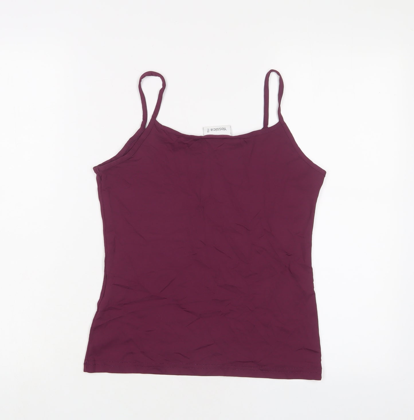 Yessica Womens Purple Nylon Camisole Tank Size M Scoop Neck