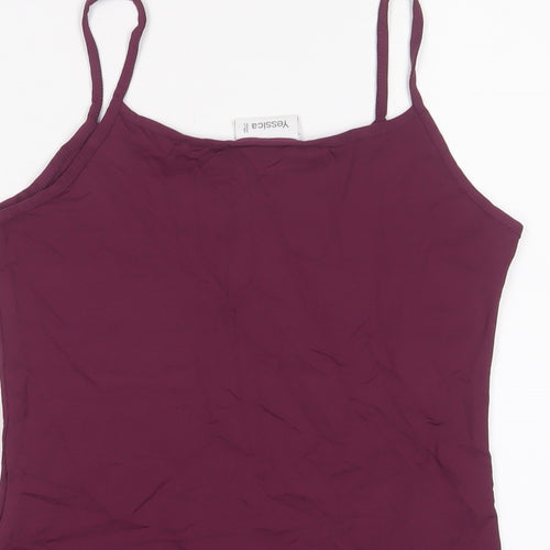 Yessica Womens Purple Nylon Camisole Tank Size M Scoop Neck