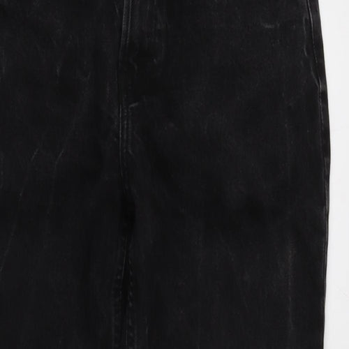 Berksha Womens Grey Cotton Straight Jeans Size 22 in L27.5 in Extra-Slim Zip