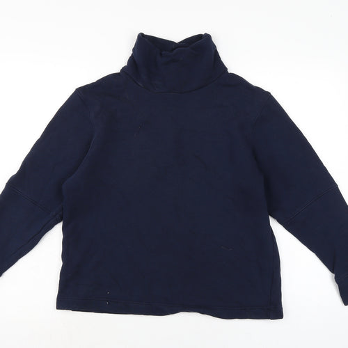 Marks and Spencer Womens Blue Cotton Pullover Sweatshirt Size 10