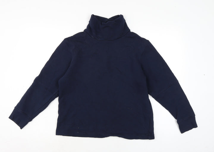Marks and Spencer Womens Blue Cotton Pullover Sweatshirt Size 10
