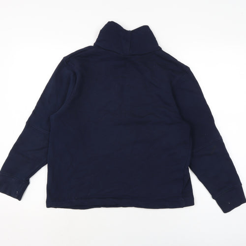 Marks and Spencer Womens Blue Cotton Pullover Sweatshirt Size 10