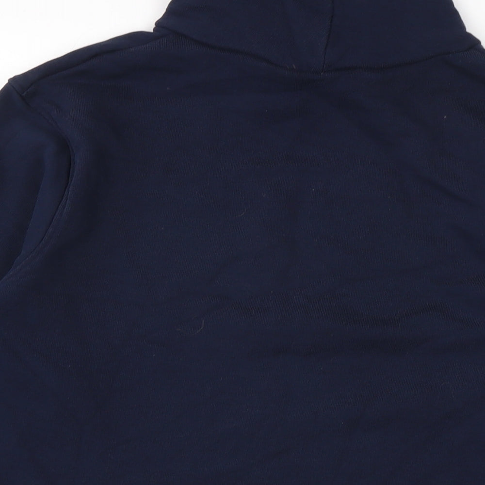 Marks and Spencer Womens Blue Cotton Pullover Sweatshirt Size 10