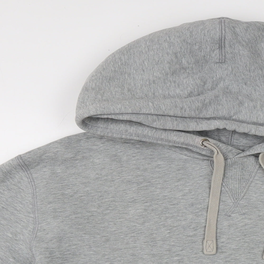 Nike Mens Grey Cotton Pullover Hoodie Size L