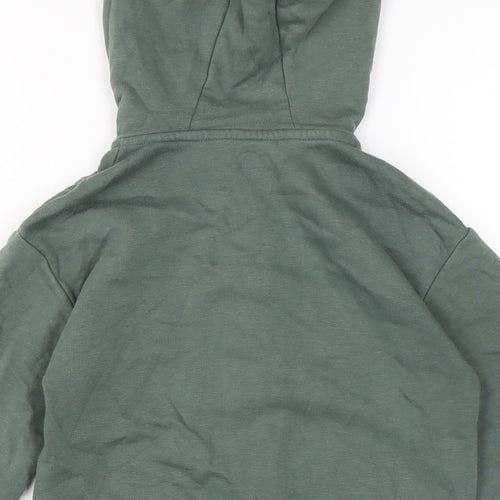 Marks and Spencer Boys Green Cotton Full Zip Hoodie Size 5-6 Years