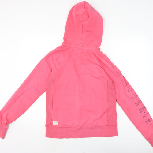 SoulCal&Co Womens Pink Cotton Pullover Hoodie Size 8