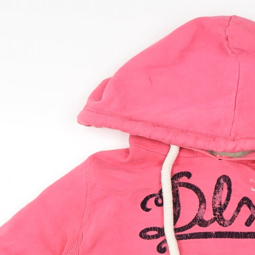 SoulCal&Co Womens Pink Cotton Pullover Hoodie Size 8