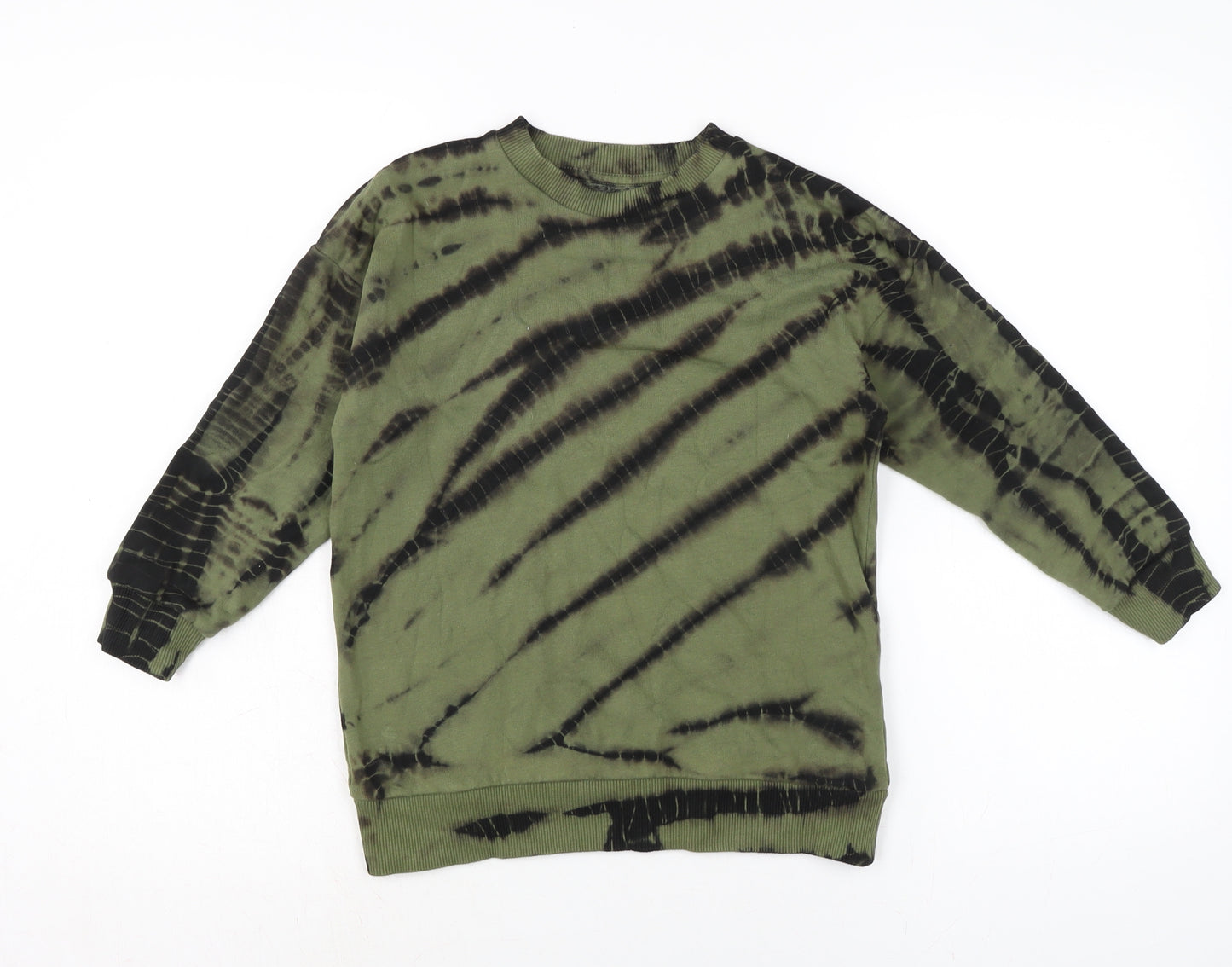 NEXT Boys Green Cotton Pullover Sweatshirt Size 7 Years