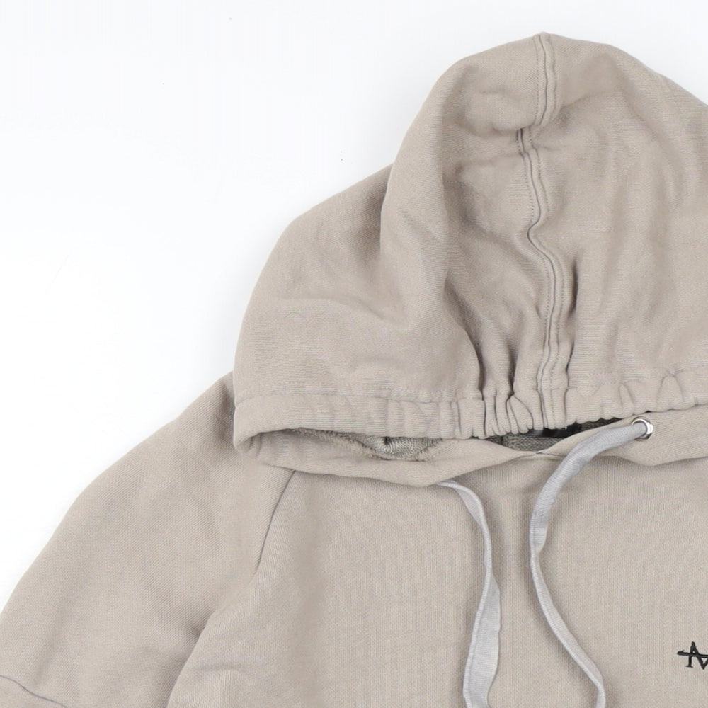 MDV Womens Beige Cotton Pullover Sweatshirt Size 8 - Zipped cuffs.