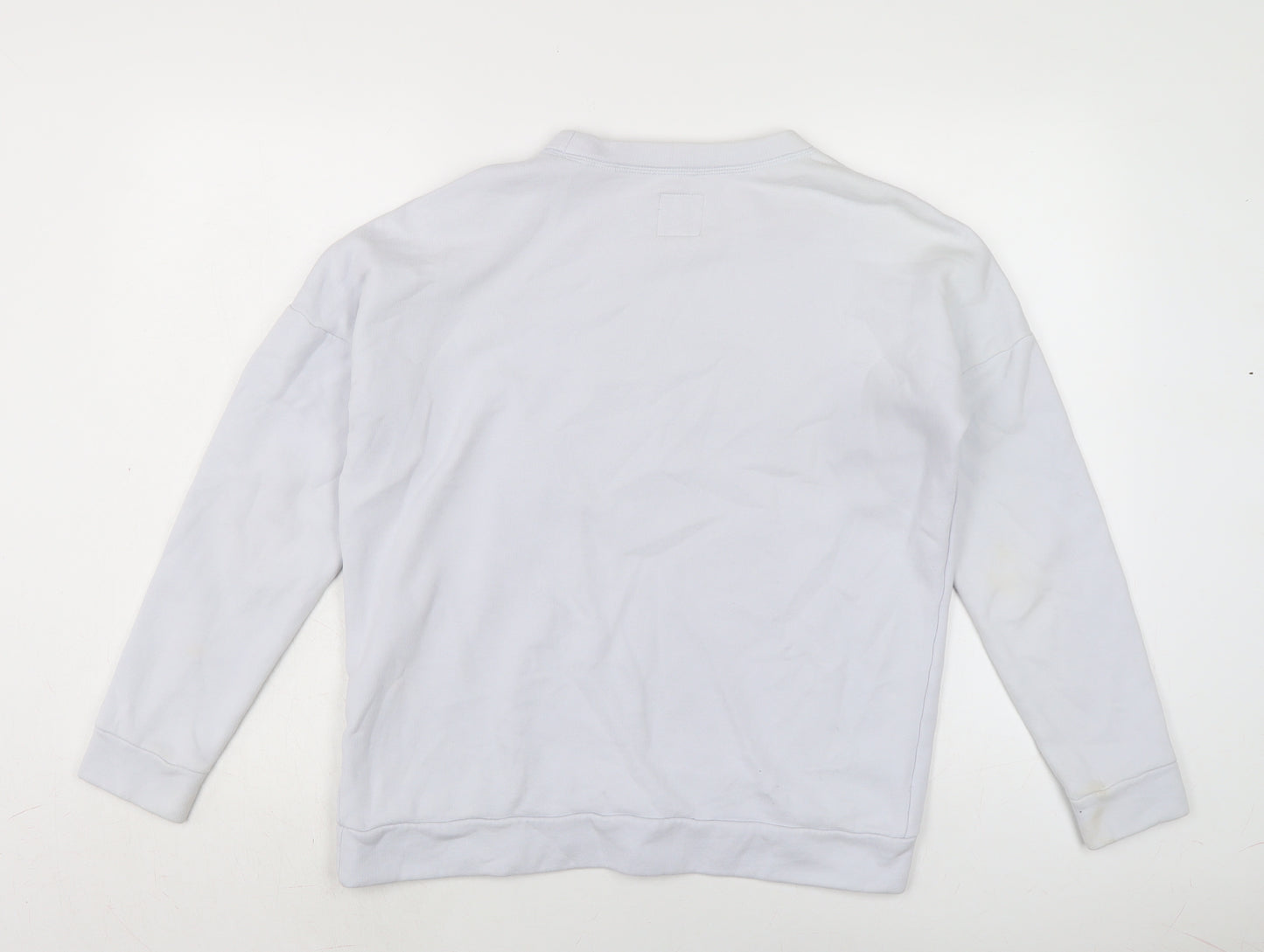 Jack Wills Womens Blue Cotton Pullover Sweatshirt Size 8