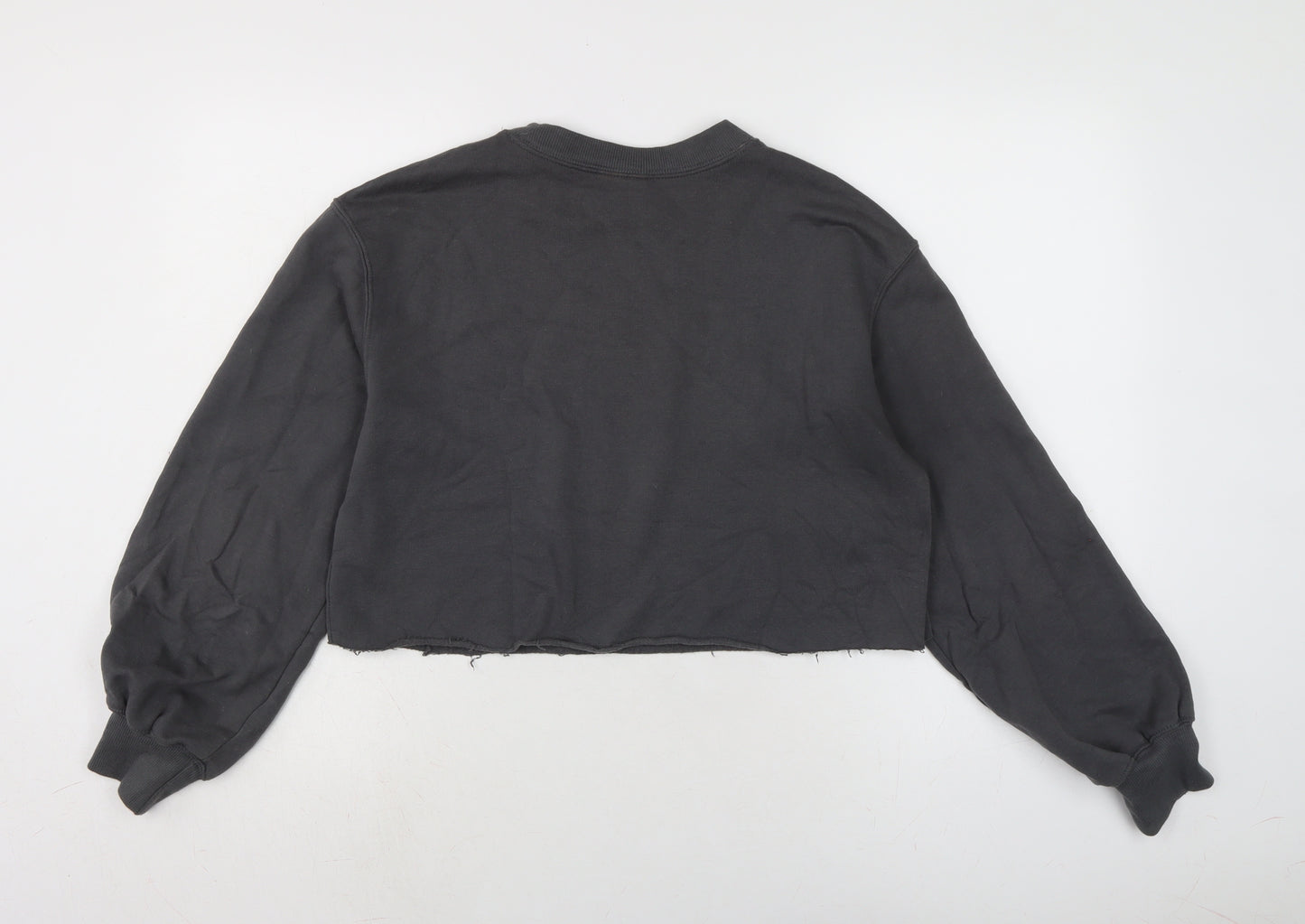 Divided Womens Grey Cotton Pullover Sweatshirt Size M