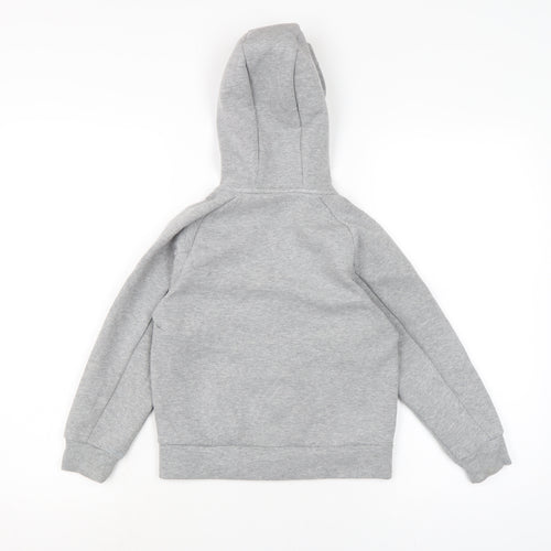 Uniqlo Boys Grey Cotton Full Zip Hoodie Size 5-6 Years