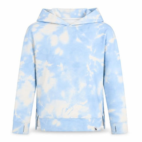 Abercrombie Active Girls Blue Cotton Pullover Hoodie Size 12-13 Years