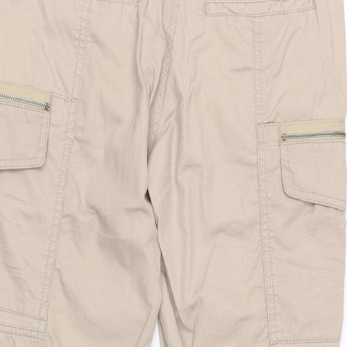 Nononsense Womens Beige Cotton Cargo Trousers Size 16 L20 in Regular