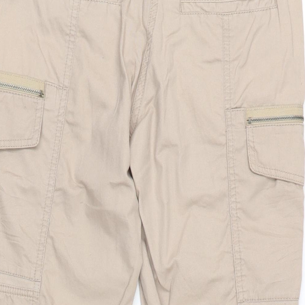Nononsense Womens Beige Cotton Cargo Trousers Size 16 L20 in Regular