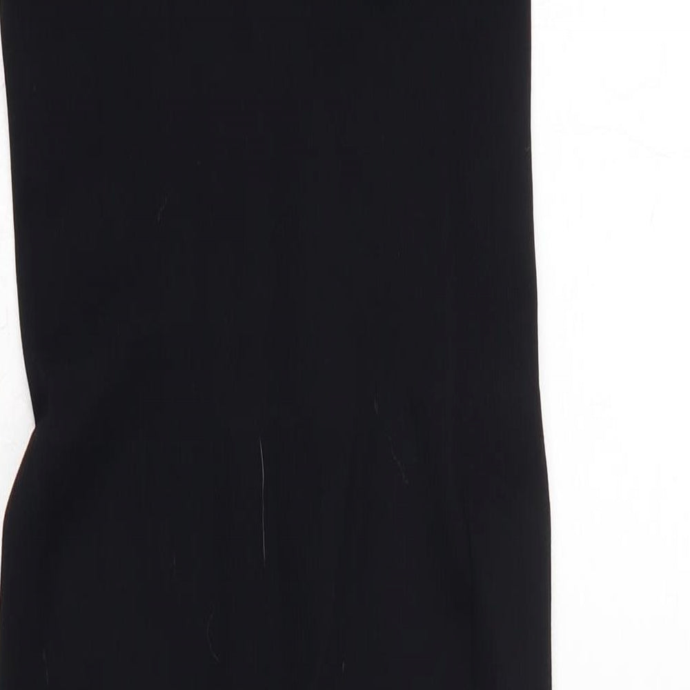 Mooslover Womens Black Nylon Capri Leggings Size L L25 in Regular