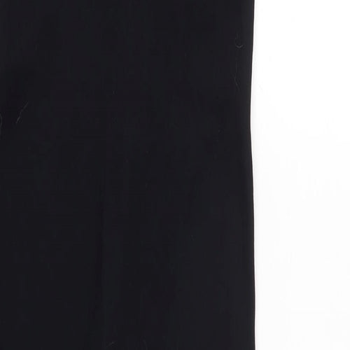 Mooslover Womens Black Nylon Capri Leggings Size L L25 in Regular