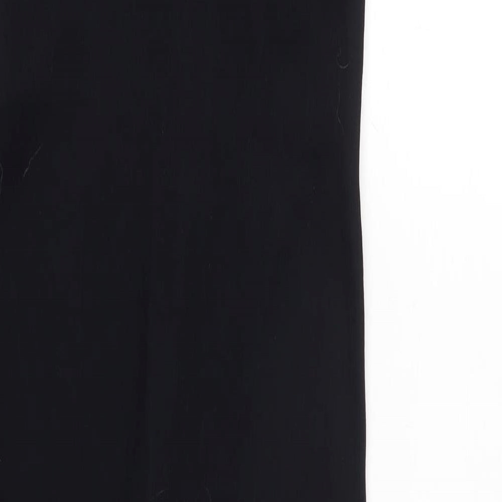 Mooslover Womens Black Nylon Capri Leggings Size L L25 in Regular