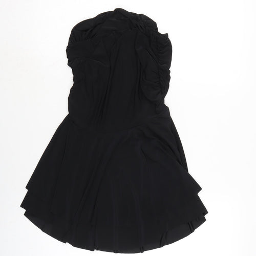 Rebellious Womens Black Polyester Bodycon Size 12 Off the Shoulder